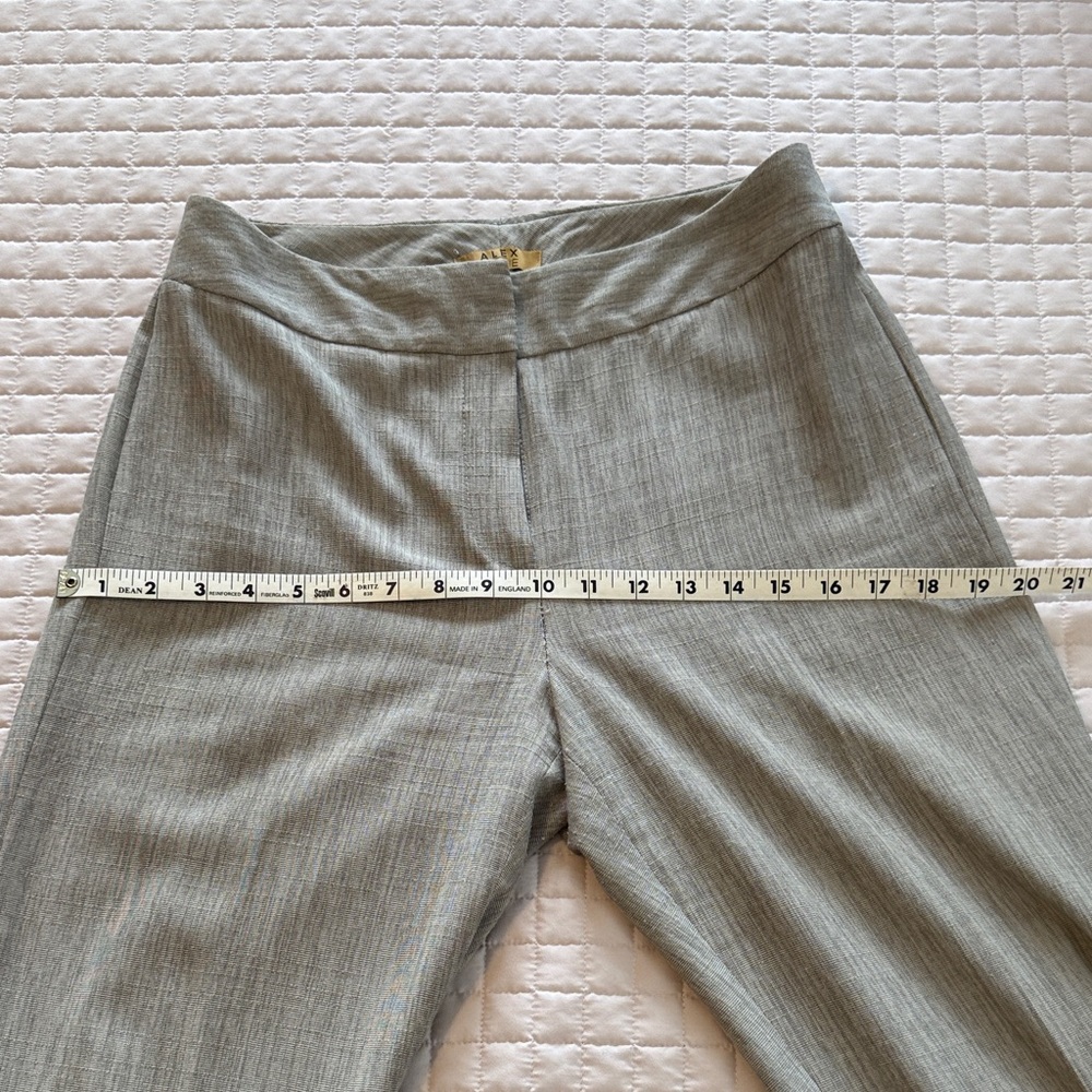 Women's Alex Marie Classic Light Gray Trouser Pants Size 8 - Picture 9 of 13